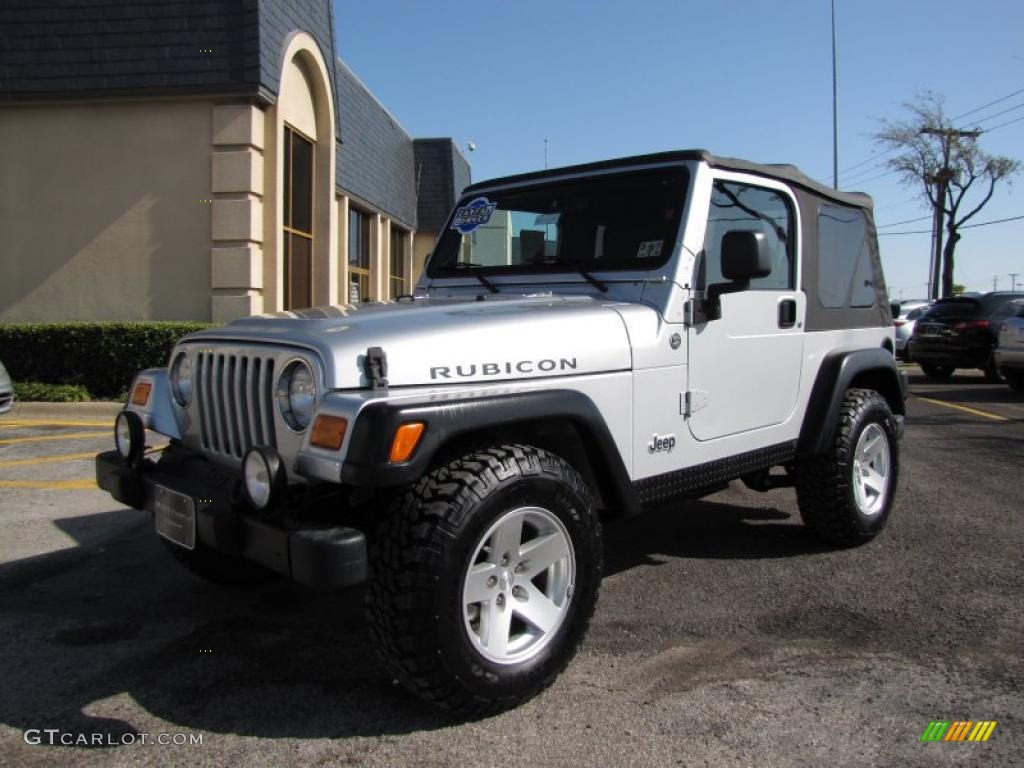 2006 Wrangler Rubicon 4x4 - Bright Silver Metallic / Dark Slate Gray photo #3