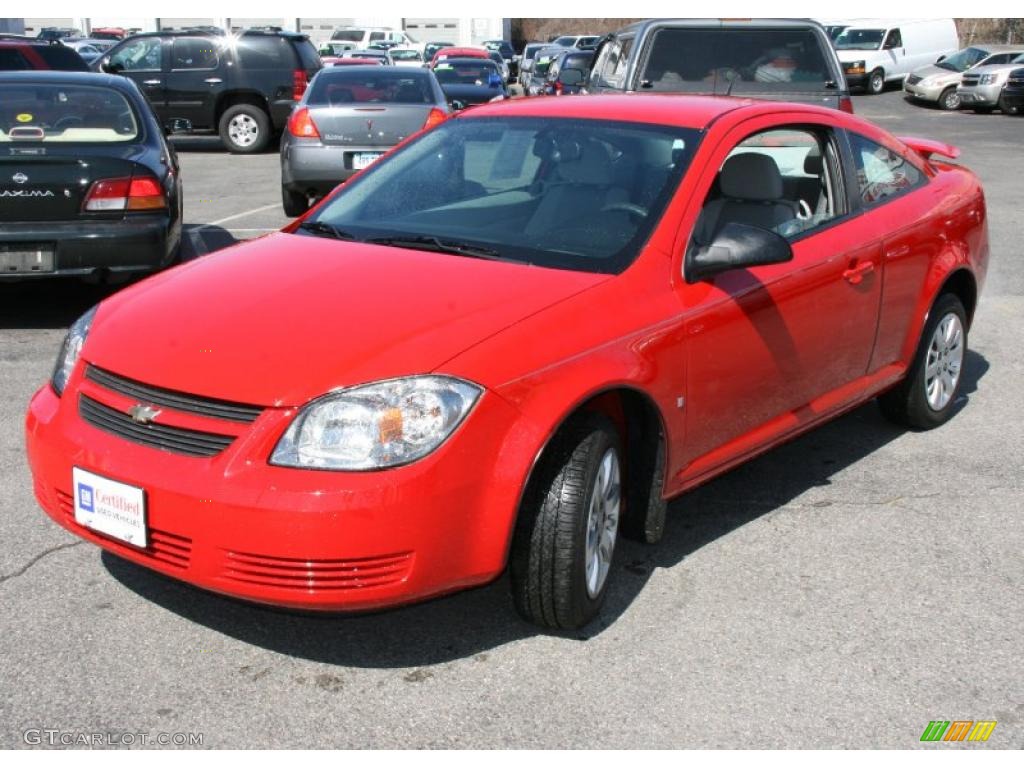 2009 Cobalt LS Coupe - Victory Red / Gray photo #1