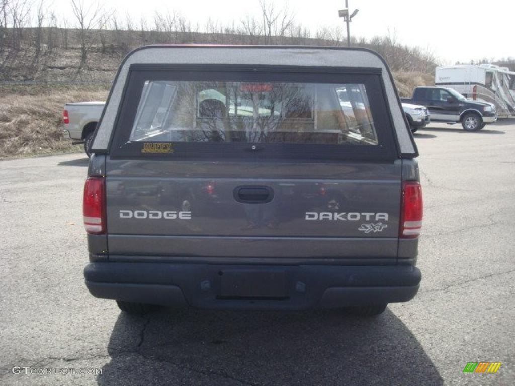 2003 Dakota SXT Regular Cab 4x4 - Graphite Metallic / Dark Slate Gray photo #4