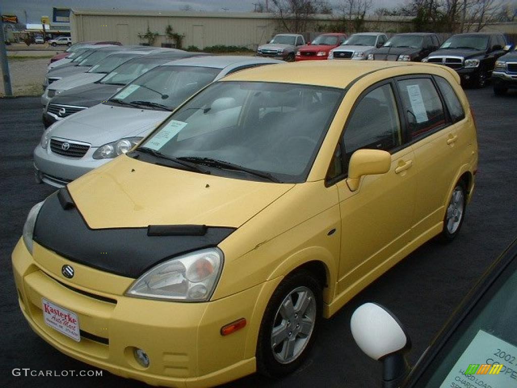 2003 Aerio SX Sport Wagon - Electric Yellow / Black photo #1