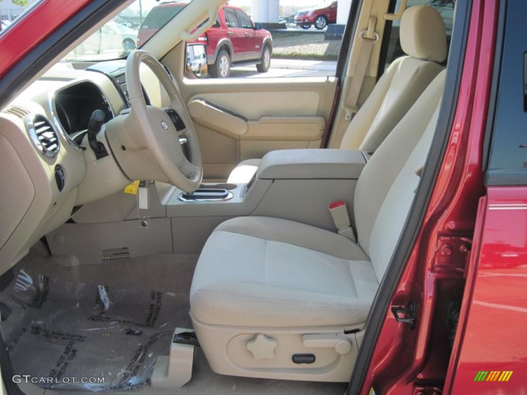 2008 Explorer XLT 4x4 - Redfire Metallic / Camel photo #8