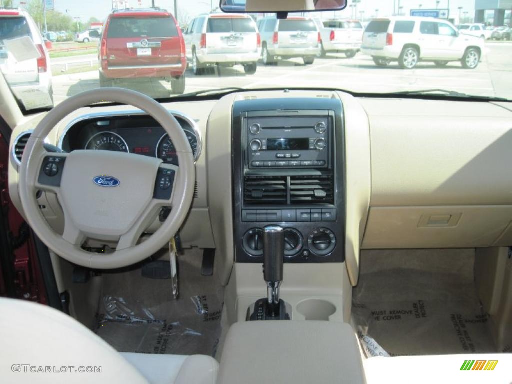 2008 Explorer XLT 4x4 - Redfire Metallic / Camel photo #10