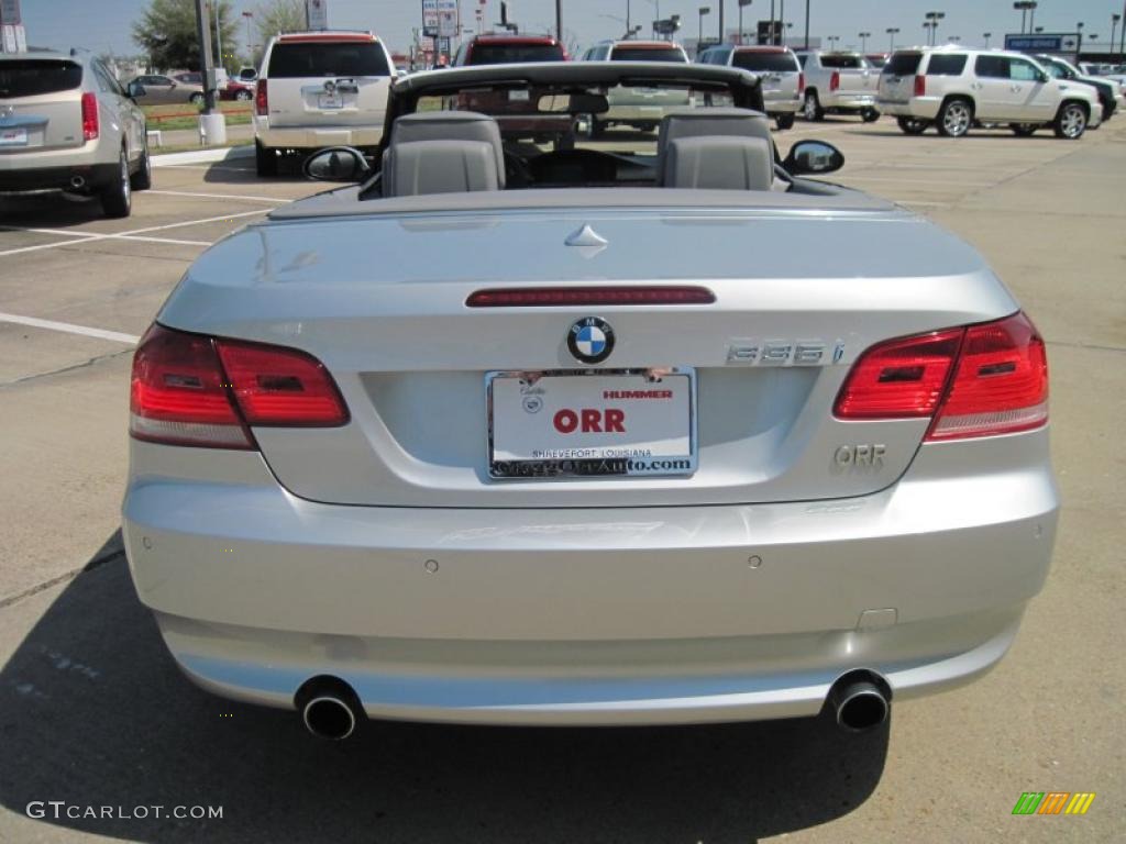 2008 3 Series 335i Convertible - Titanium Silver Metallic / Gray photo #6