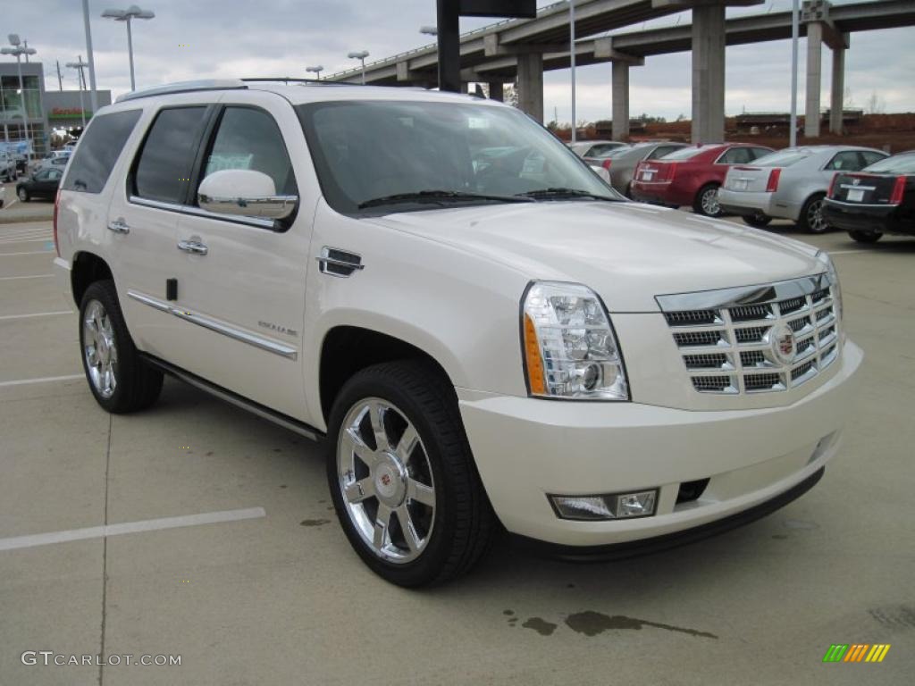 2010 Escalade Premium - White Diamond / Cashmere/Cocoa photo #2