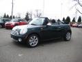 2010 British Racing Green Metallic Mini Cooper Convertible  photo #1