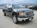 2010 Onyx Black GMC Sierra 1500 SLE Crew Cab  photo #2
