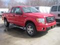 2010 Vermillion Red Ford F150 STX SuperCab 4x4  photo #3