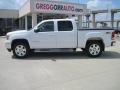 2008 Summit White GMC Sierra 1500 SLT Crew Cab 4x4  photo #3