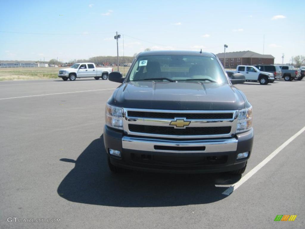 2010 Silverado 1500 LT Extended Cab 4x4 - Taupe Gray Metallic / Ebony photo #2