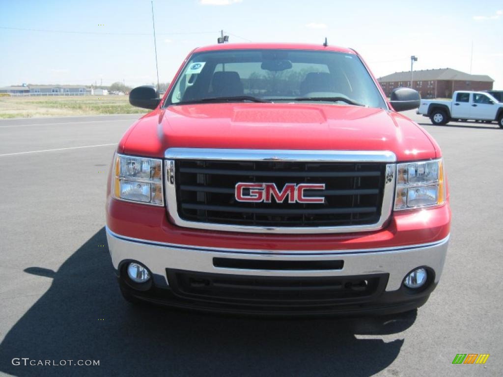 2010 Sierra 1500 SLE Extended Cab 4x4 - Fire Red / Ebony photo #2