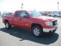 2010 Fire Red GMC Sierra 1500 SLE Extended Cab 4x4  photo #3