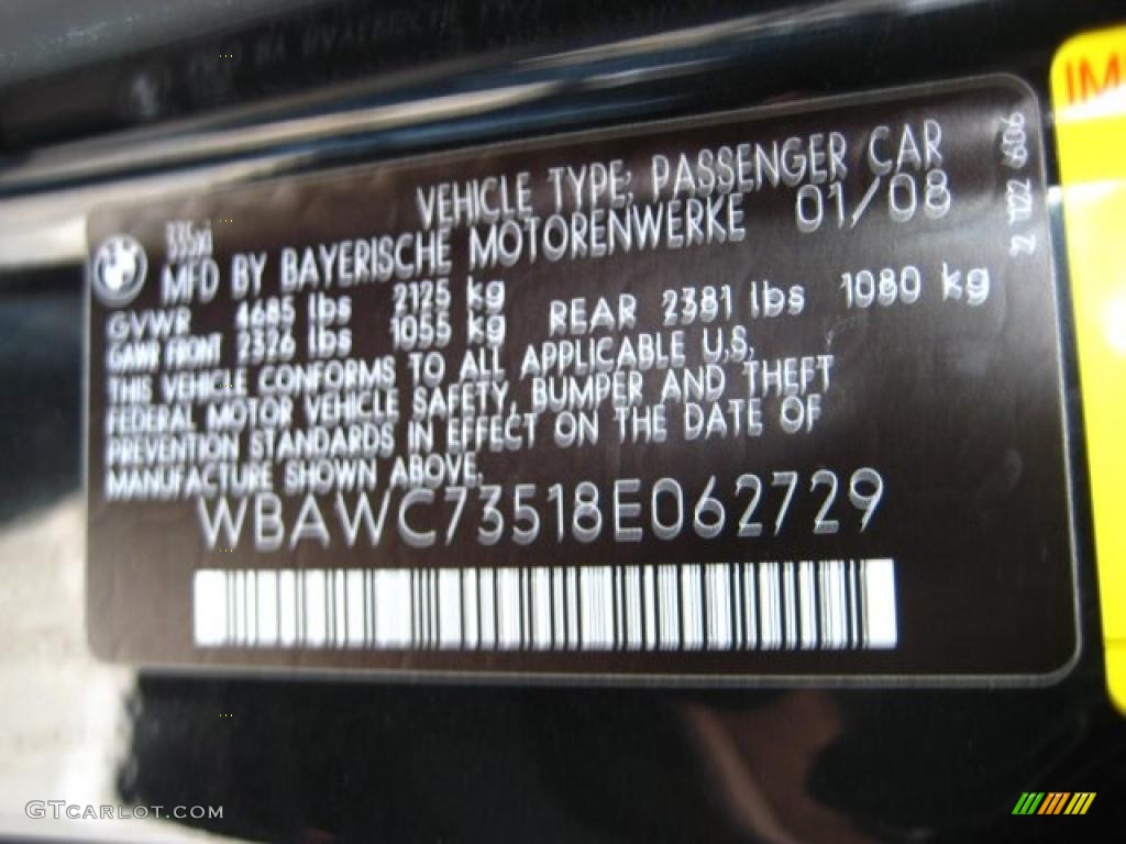 2008 3 Series 335xi Coupe - Black Sapphire Metallic / Saddle Brown/Black photo #24