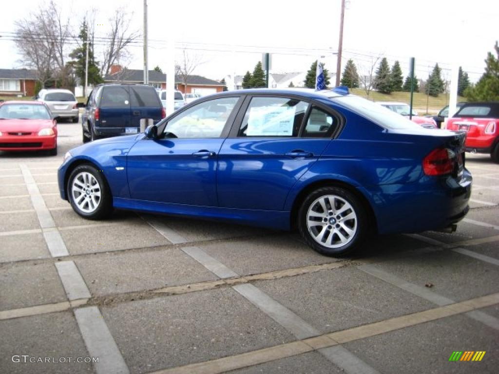 2007 3 Series 328xi Sedan - Montego Blue Metallic / Black photo #5