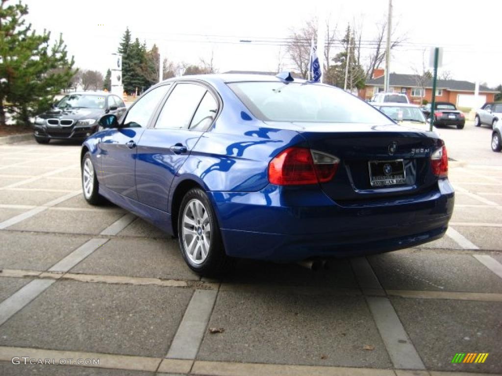2007 3 Series 328xi Sedan - Montego Blue Metallic / Black photo #6