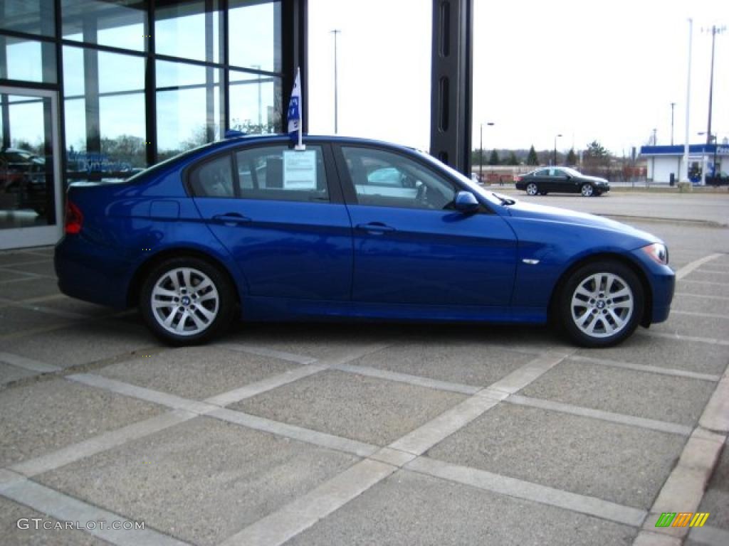 2007 3 Series 328xi Sedan - Montego Blue Metallic / Black photo #9