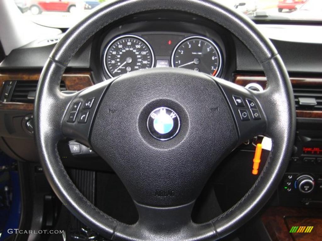 2007 3 Series 328xi Sedan - Montego Blue Metallic / Black photo #21