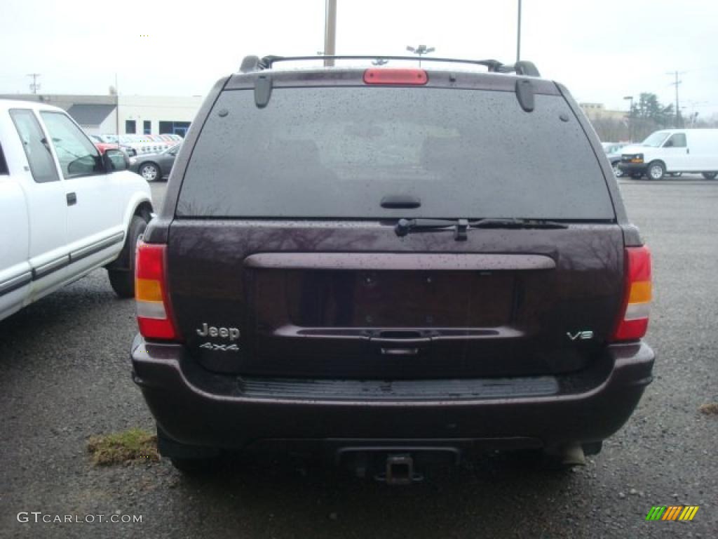 2004 Grand Cherokee Limited 4x4 - Deep Lava Red Metallic / Sandstone photo #3