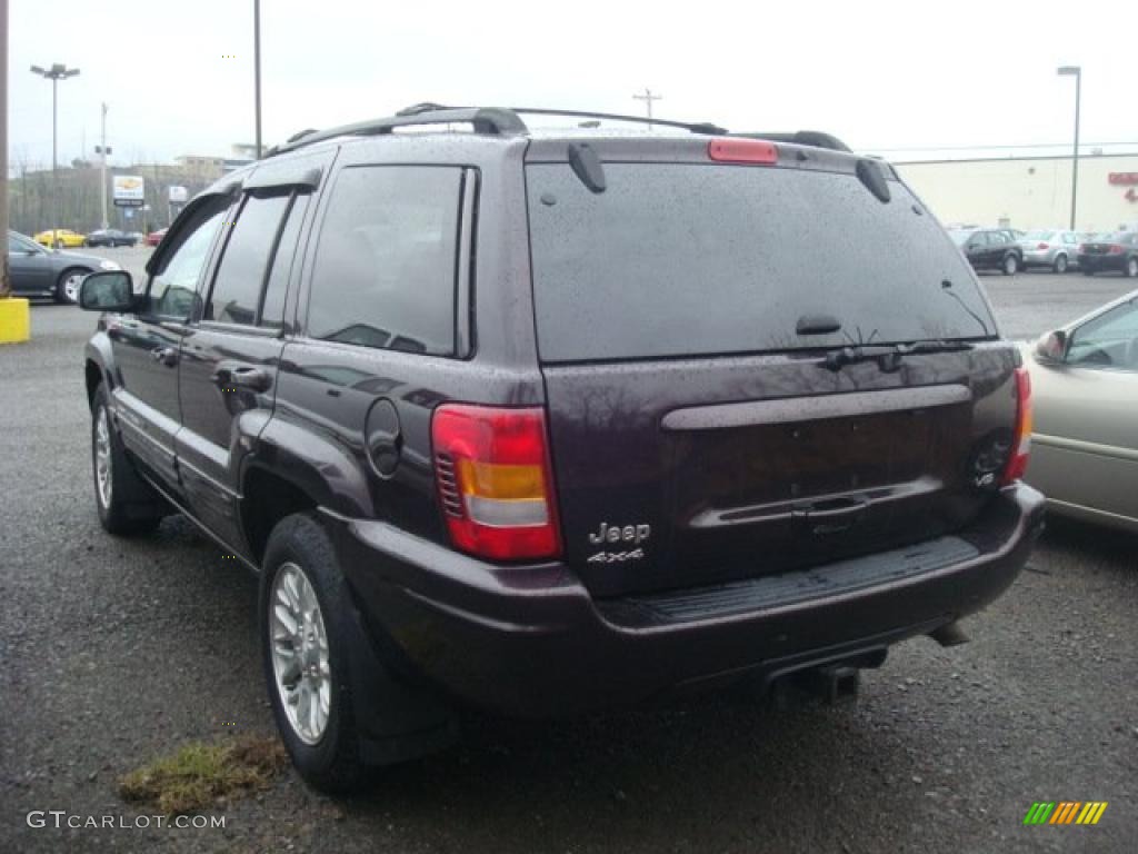 2004 Grand Cherokee Limited 4x4 - Deep Lava Red Metallic / Sandstone photo #4