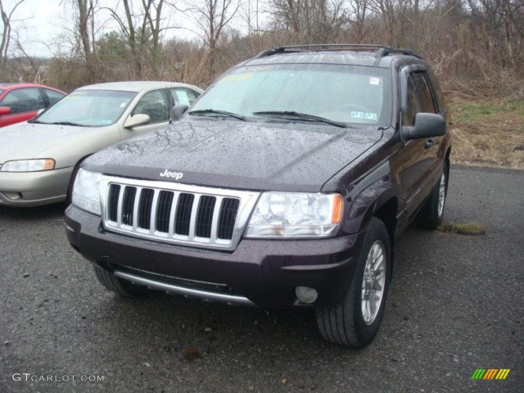 2004 Grand Cherokee Limited 4x4 - Deep Lava Red Metallic / Sandstone photo #5