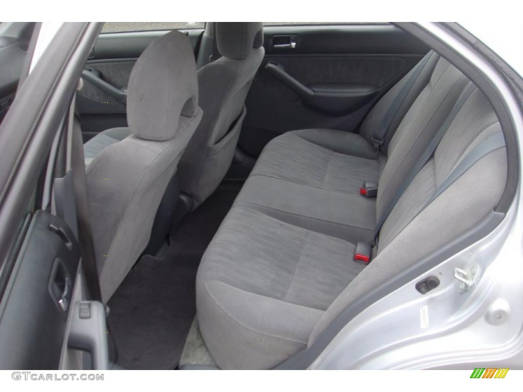 2003 Civic LX Sedan - Satin Silver Metallic / Gray photo #8