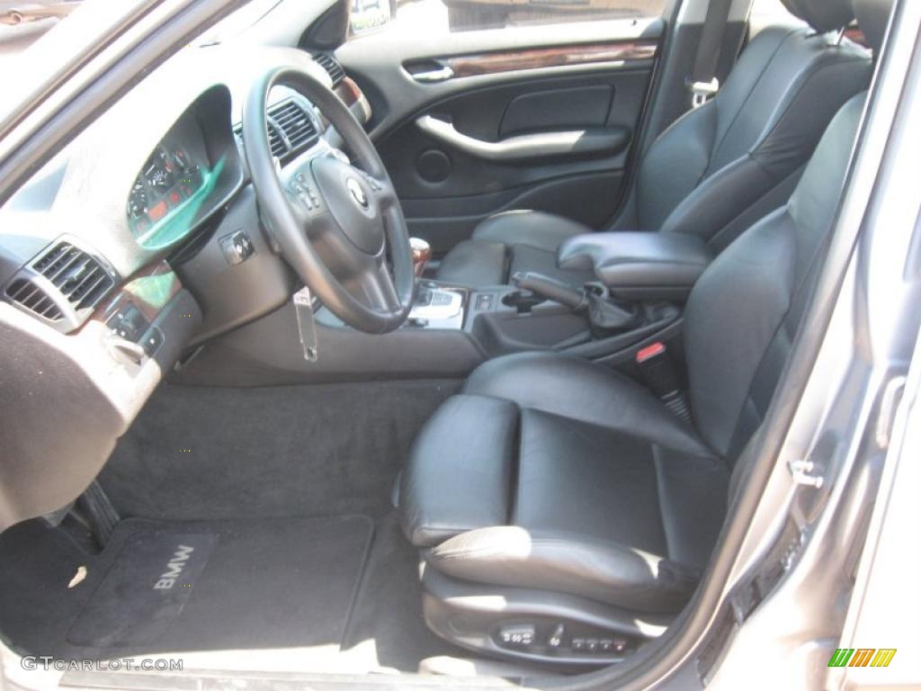 2004 3 Series 325i Sedan - Silver Grey Metallic / Black photo #13