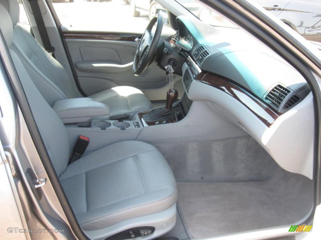 2004 3 Series 325i Sedan - Silver Grey Metallic / Grey photo #9