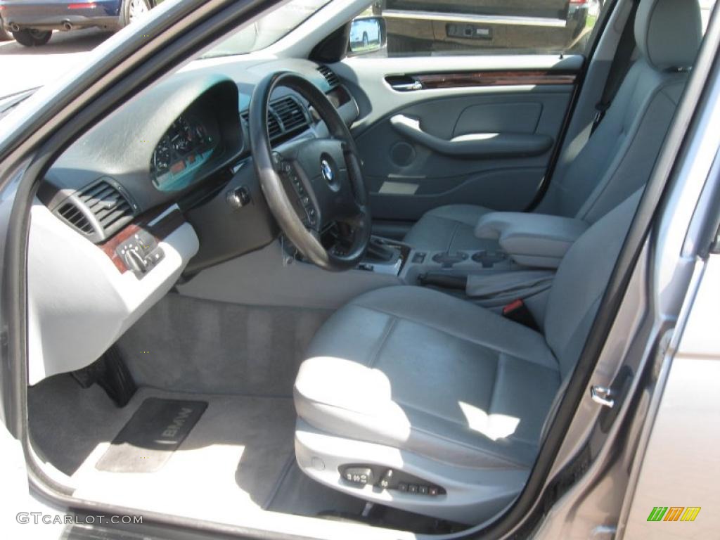 2004 3 Series 325i Sedan - Silver Grey Metallic / Grey photo #13