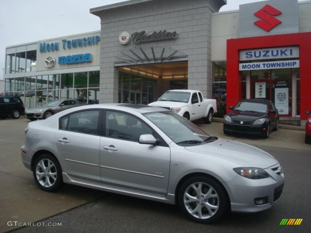 2007 MAZDA3 s Touring Sedan - Sunlight Silver Metallic / Gray/Black photo #1