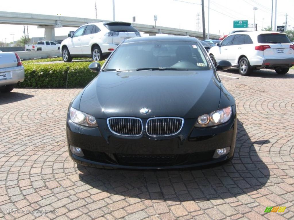 2007 3 Series 328i Coupe - Jet Black / Black photo #2