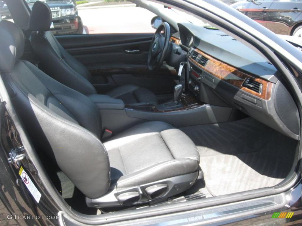2007 3 Series 328i Coupe - Jet Black / Black photo #9