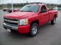 2010 Victory Red Chevrolet Silverado 1500 LT Regular Cab 4x4  photo #2