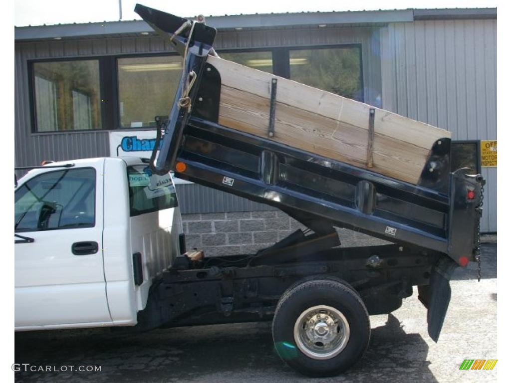 2006 Silverado 3500 Regular Cab 4x4 Chassis - Summit White / Medium Gray photo #10