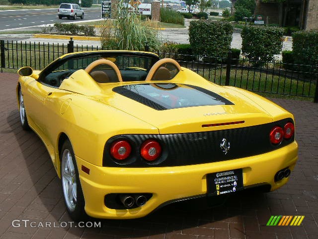 2004 360 Spider F1 - Giallo (Yellow) / Beige photo #4