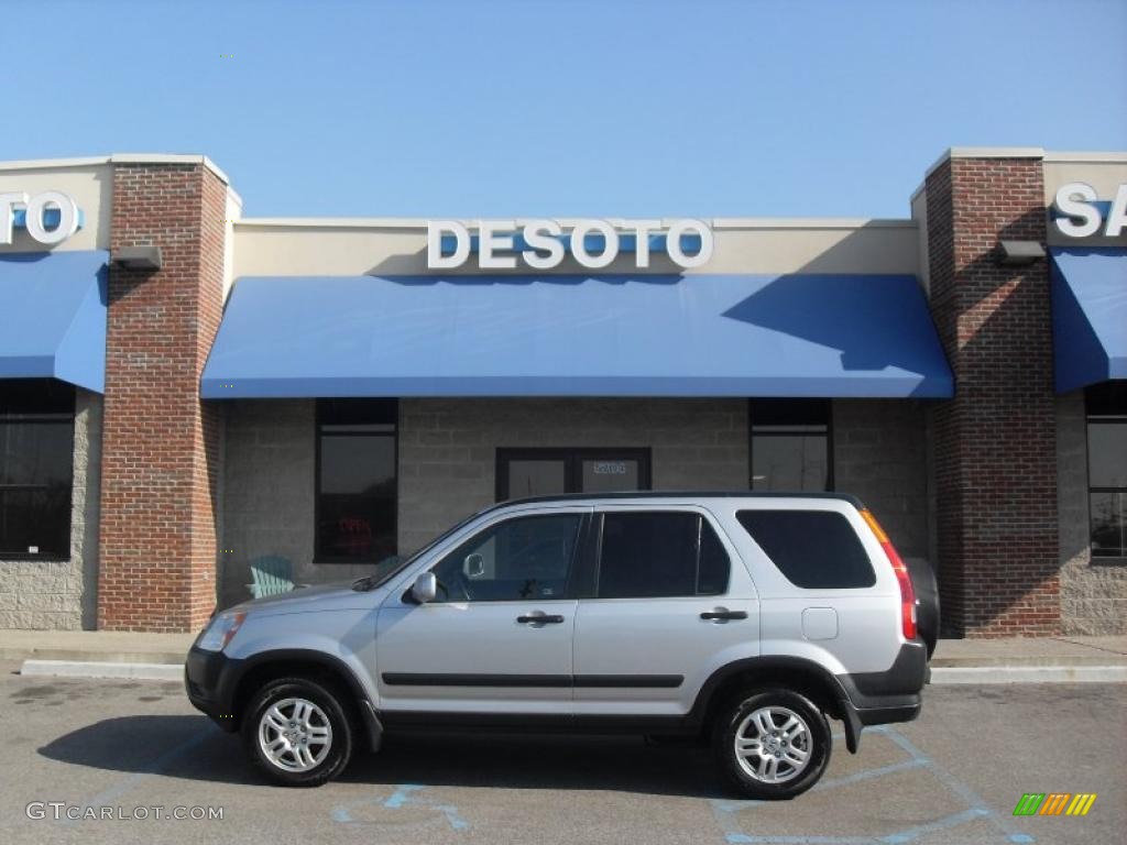 2004 CR-V EX 4WD - Satin Silver Metallic / Black photo #1