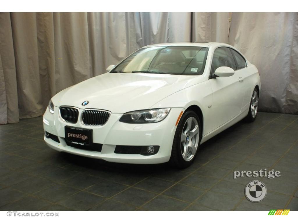 2009 3 Series 328i Coupe - Alpine White / Oyster Dakota Leather photo #1