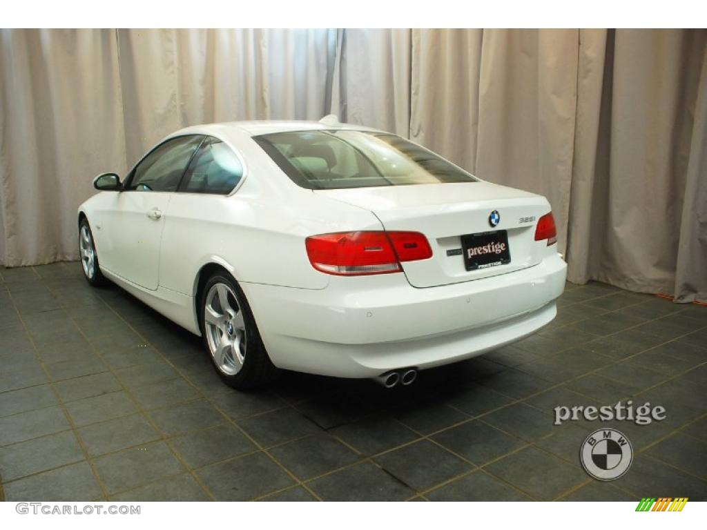 2009 3 Series 328i Coupe - Alpine White / Oyster Dakota Leather photo #4