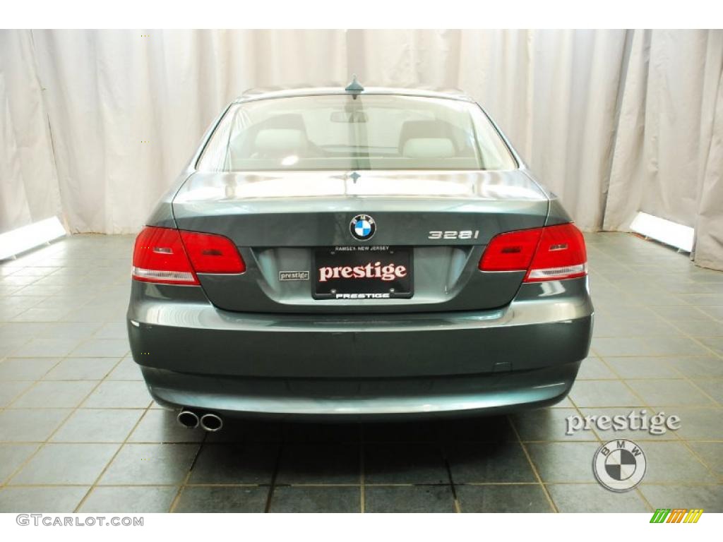 2010 3 Series 328i xDrive Coupe - Tasman Green Metallic / Oyster/Black Dakota Leather photo #3