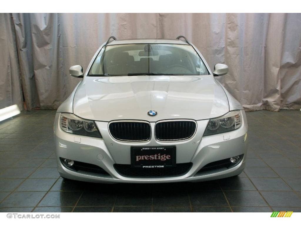 2009 3 Series 328xi Sport Wagon - Titanium Silver Metallic / Black photo #6