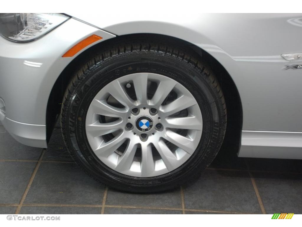 2009 3 Series 328xi Sport Wagon - Titanium Silver Metallic / Black photo #8