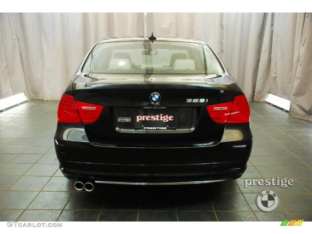 2009 3 Series 328xi Sedan - Black Sapphire Metallic / Cream Beige Dakota Leather photo #3