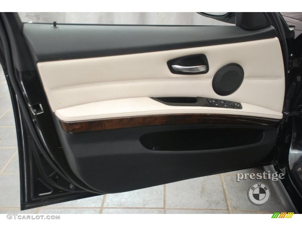 2009 3 Series 328xi Sedan - Black Sapphire Metallic / Cream Beige Dakota Leather photo #11