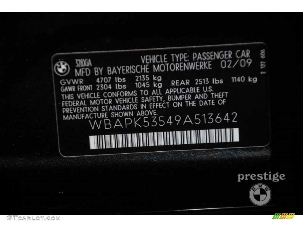 2009 3 Series 328xi Sedan - Black Sapphire Metallic / Cream Beige Dakota Leather photo #12