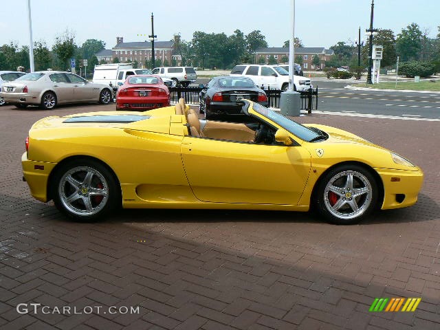 2004 360 Spider F1 - Giallo (Yellow) / Beige photo #8