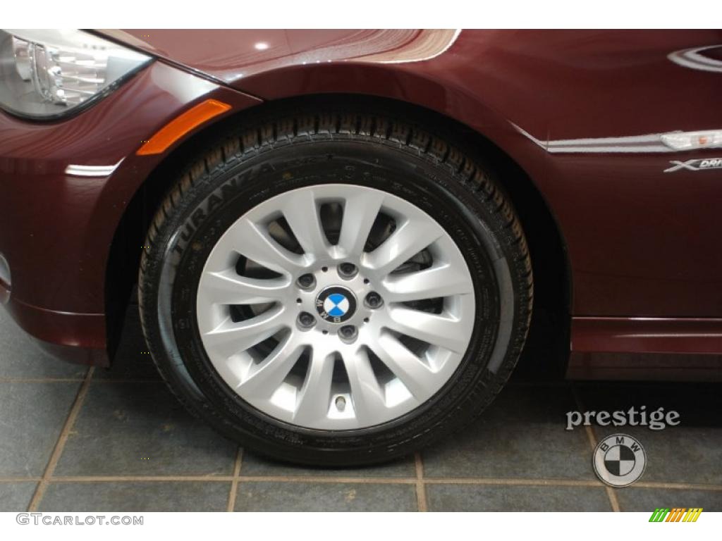 2009 3 Series 328xi Sport Wagon - Barbara Red Metallic / Beige photo #8