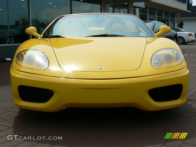 2004 360 Spider F1 - Giallo (Yellow) / Beige photo #9