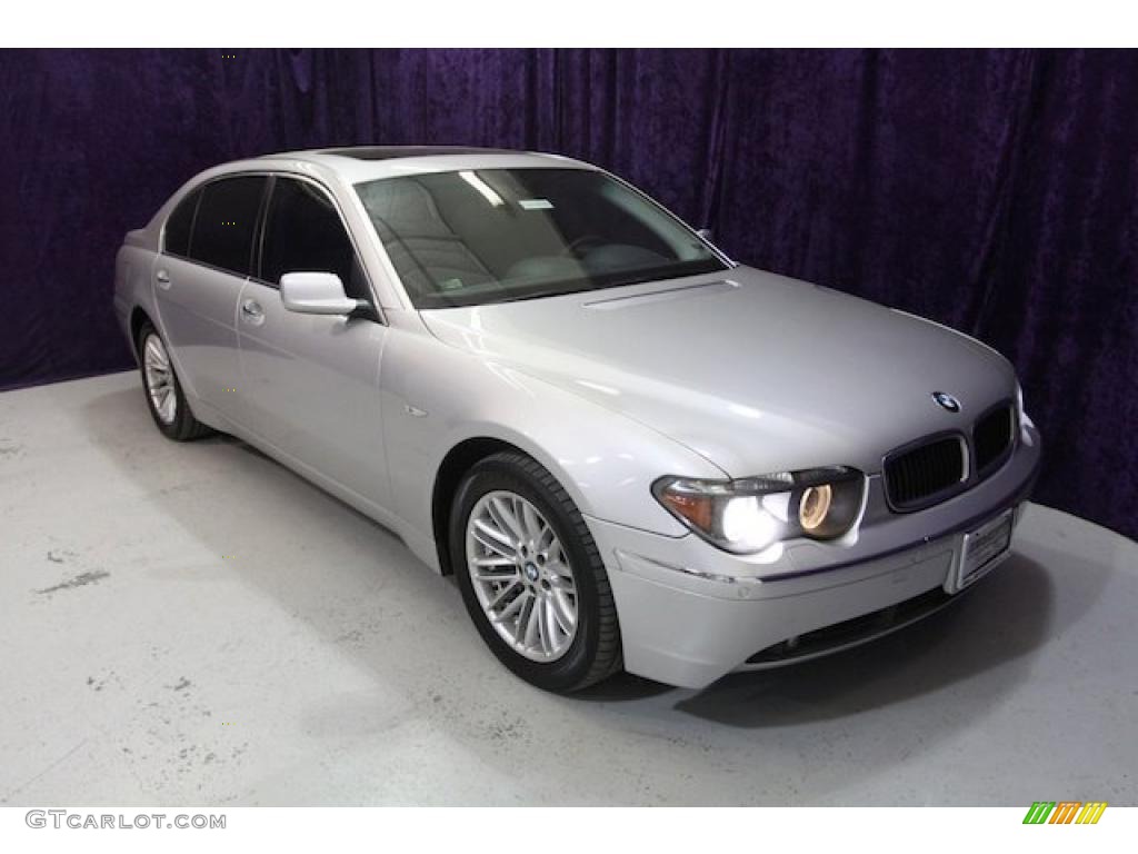 2005 7 Series 745Li Sedan - Titanium Silver Metallic / Basalt Grey/Flannel Grey photo #51