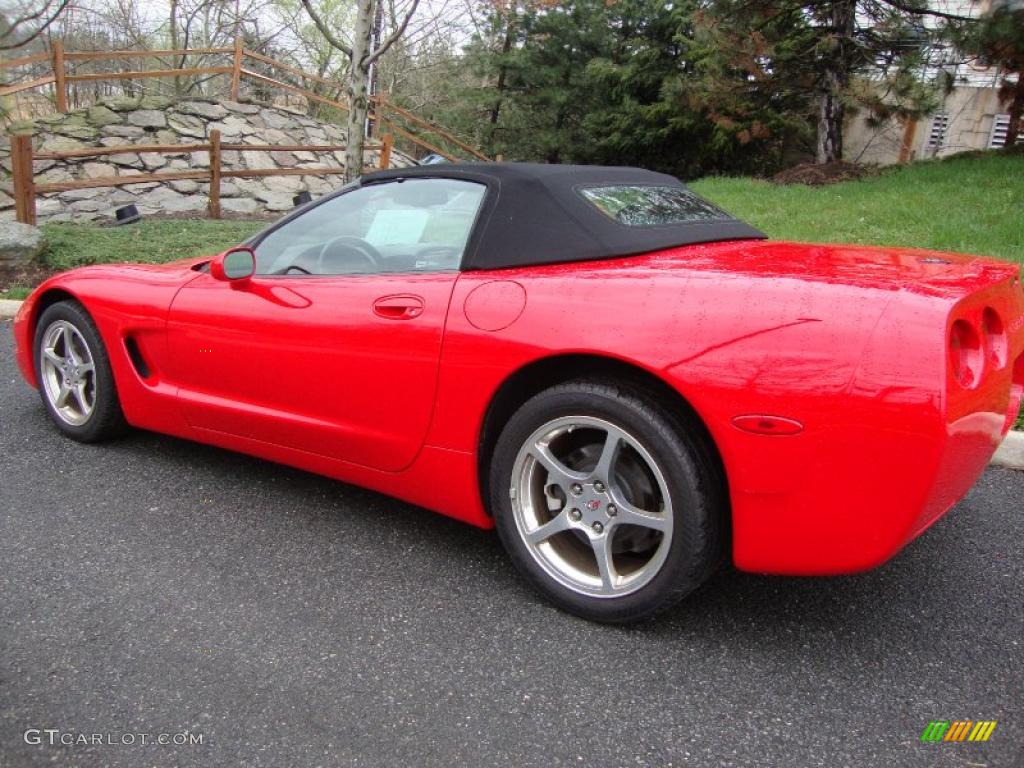 2002 Corvette Convertible - Torch Red / Black photo #3