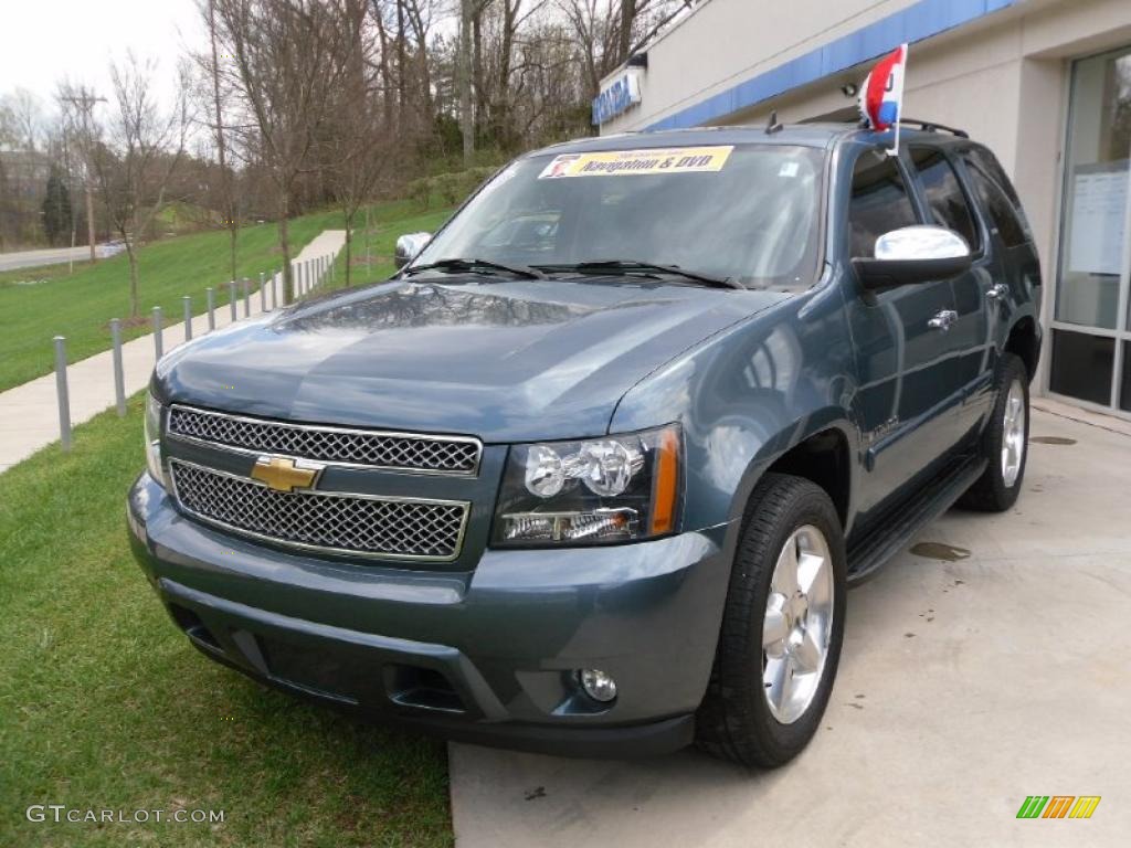 2008 Tahoe LTZ - Blue Granite Metallic / Ebony photo #1