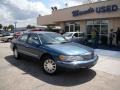 2001 Pearl Blue Metallic Lincoln Continental   photo #32