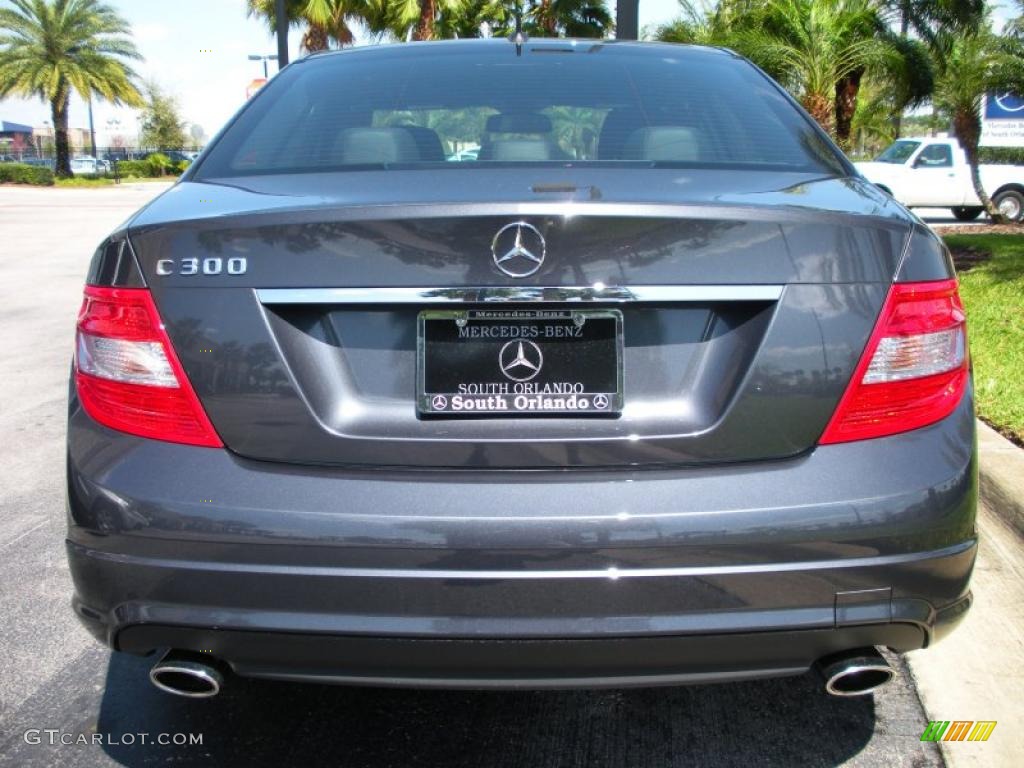 2010 C 300 Sport - Steel Grey Metallic / Black photo #7